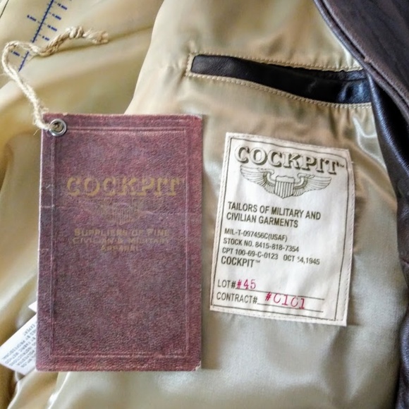 The Cockpit Type A-2 Hand Tanned Leather Men’s Bomber Jacket - Picture 14 of 15